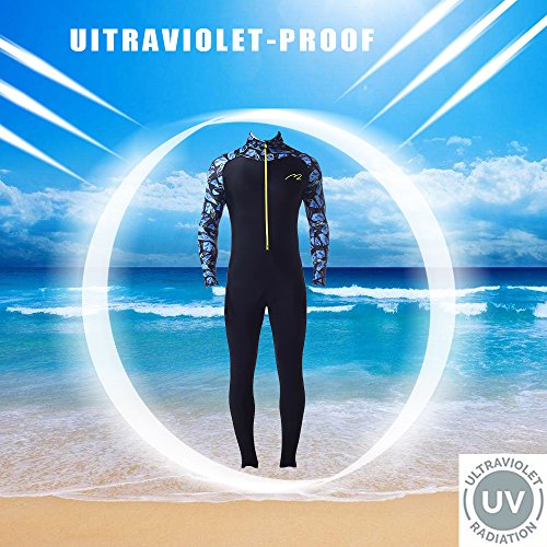 Wetsuit Full Suits For Women Or Mens Modest Full Body Diving Suit & Breathable Sports Skins For Running Snorkeling Swimming 1009 (017-Man, 2Xl) #TOP2