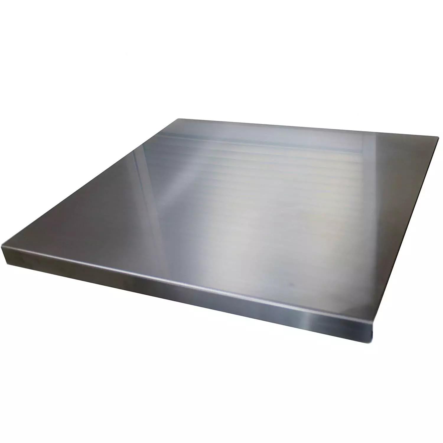 Spianatoia in Acciaio Inox 59x59 cm – Superficie Igienica, Resistente e Facile da Pulire – Piano da lavoro con Piega, ottimo per Impastare Pizza, Pane, Dolci, Pastasfoglia.