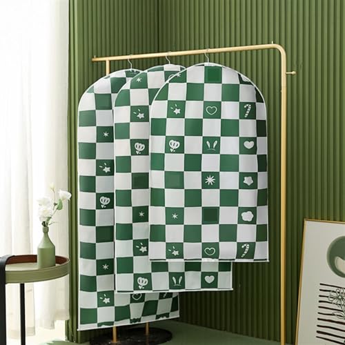 Garment Bags 3 Pcs Clothing Dust Cover Hanging Bag, Clothing Dust Cover, Suit Hanging Long Down Jacket Storage, Household Coat Bag Clothing dust Cover (Size : 120 * 60cm)4