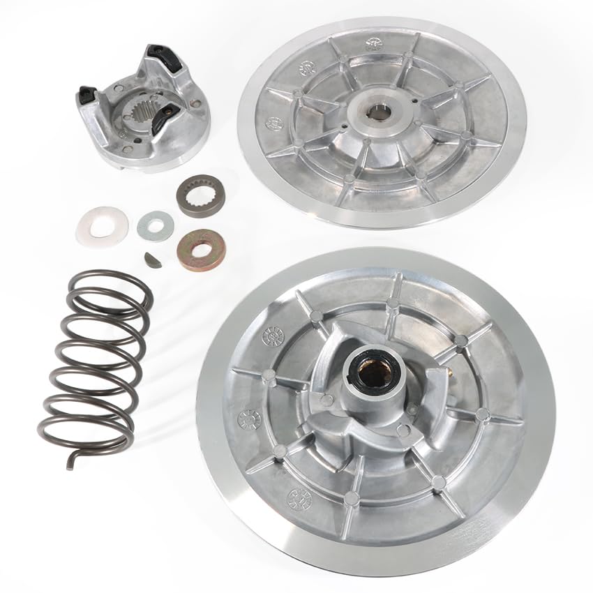 Secondary Driven Clutch Assembly kit Secondary Fixed Sheave Comp OEM: J55-G6260-00-00/JN6-G6260-00-00, Compatible for Yamaha Golf Cart 4 Cycle G2 G9 G14 G16 G20, Spring, Torsion OEM: 90508-45679-00