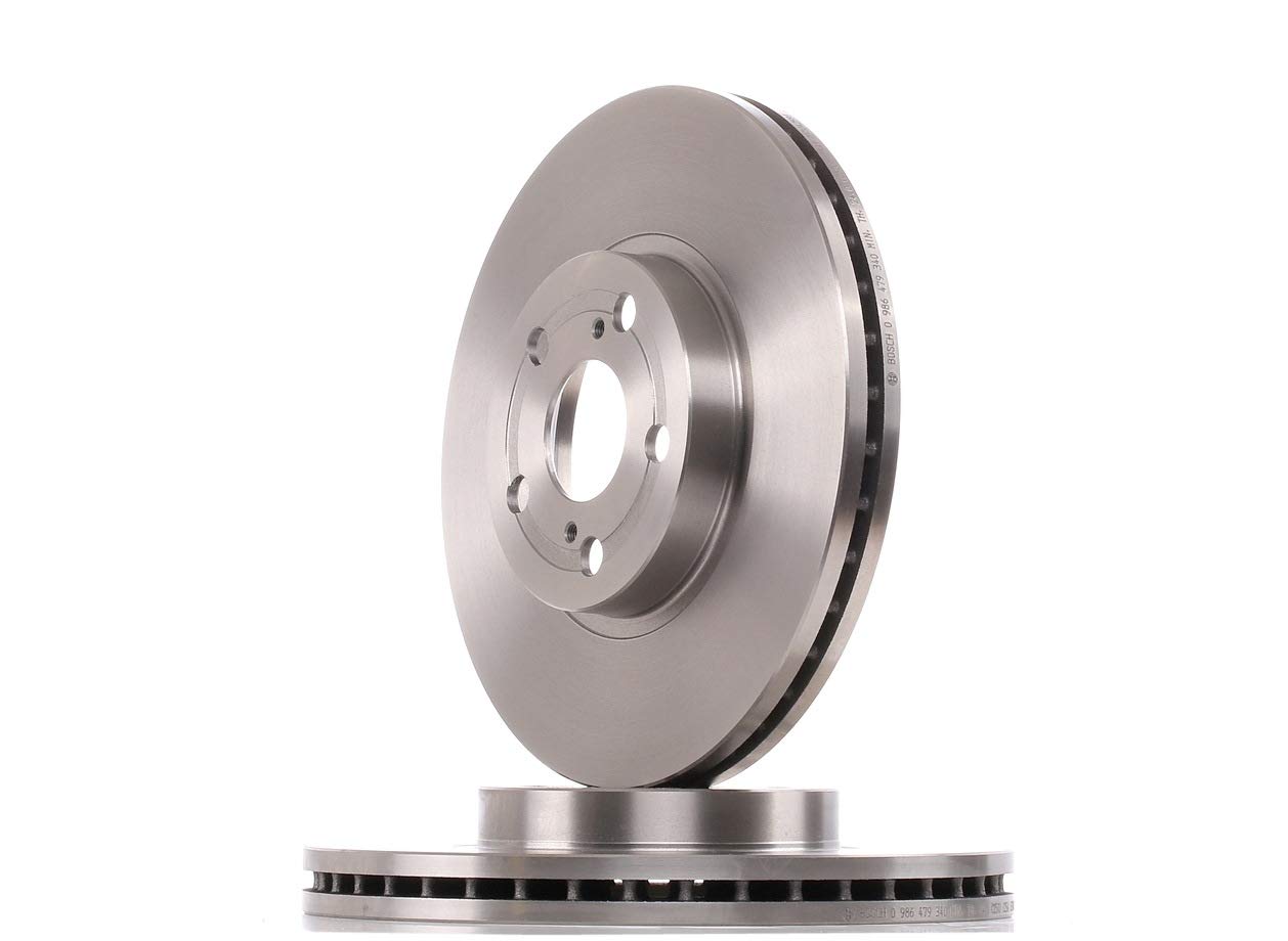 2x BOSCH Disco de freno Delantero Ø277mm Altura: 49,5mm Espesor: 26mm Corona de Agujeros - Ø: 100mm ventilado 0 986 479 340 Compatible con TOYOTA AVENSIS Ranchera familiar T25 AVENSIS Sedán T25