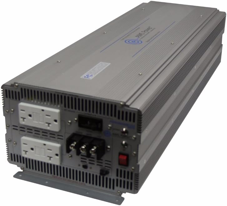 AIMS Power (PWRIG800024120S) 8000W 24V Pure Sine Power Inverter with GFCI Outlets