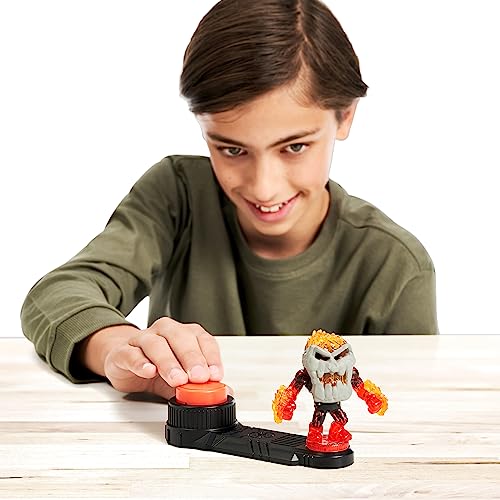 Image of Akedo Legends of Powerstorm | Battle Giant Volcrag | Mini Battling Action Figure with Double Strike Armor | Ready, Fight, Split Strike.