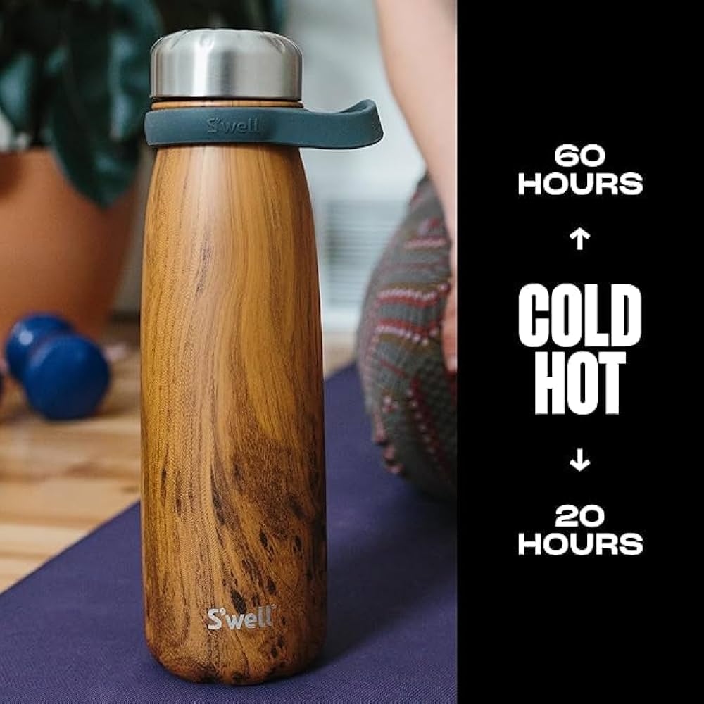 弁当箱・水筒 Starbucks Swell Stainless Steel Traveler S'well Stainless Steel Traveler with Handle, 24oz, Golden