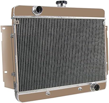 ECMRAD 3 Row Aluminum Radiator for 1969-1970 Chevy Biscayne Impala Bel Air Caprice Kingswood V8