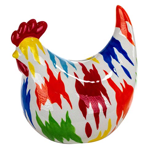 Vidal Regalos Tirelire Figurine décorative poule colorée 22 cm Cover