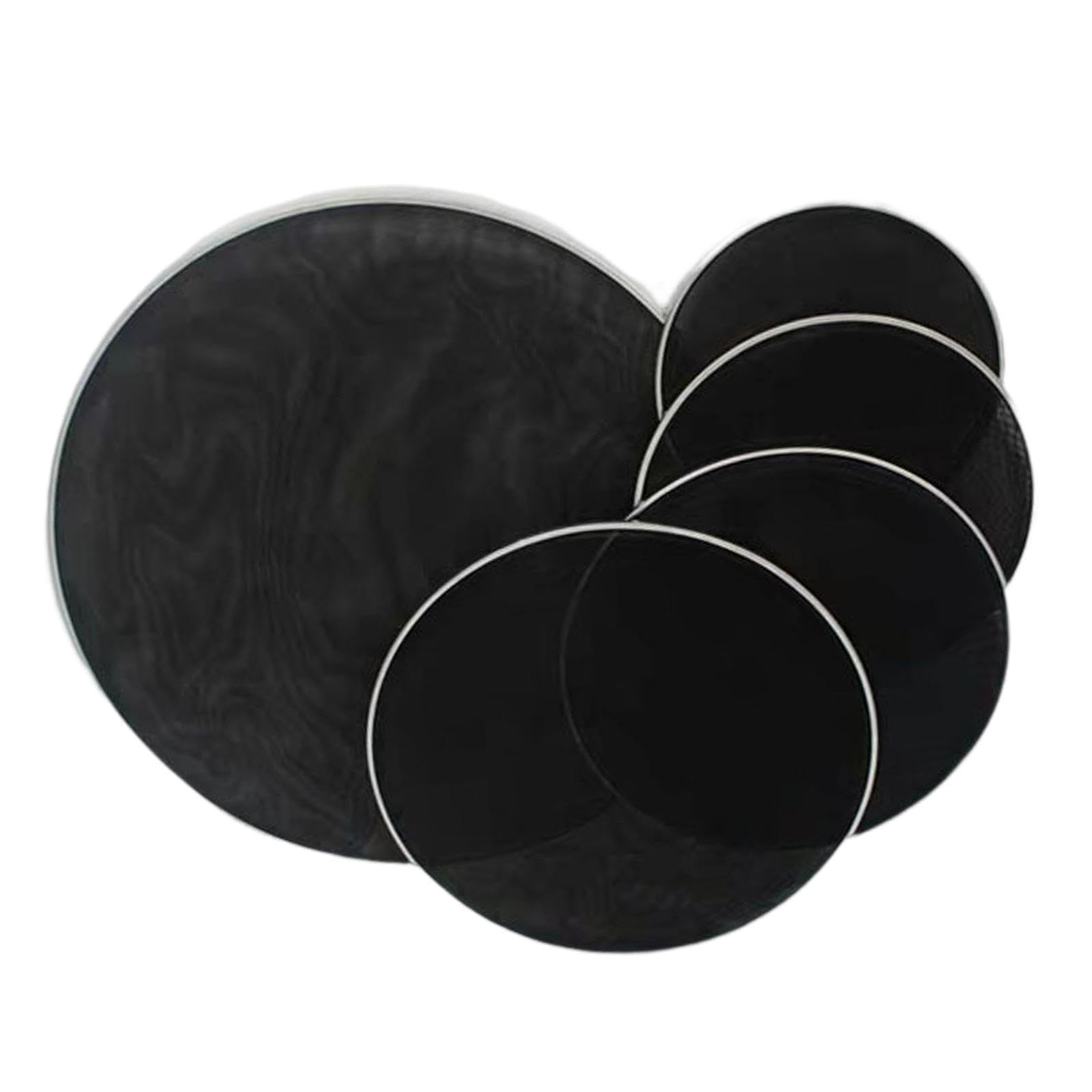 5 Pelli per Batteria, Pelli per Batteria Portatili, Pelli a Doppia Rete, Resistenti E Pratiche, Parti di Percussione, Pelli per Batteria Professionali, 10 12 14 16 22 Pollici