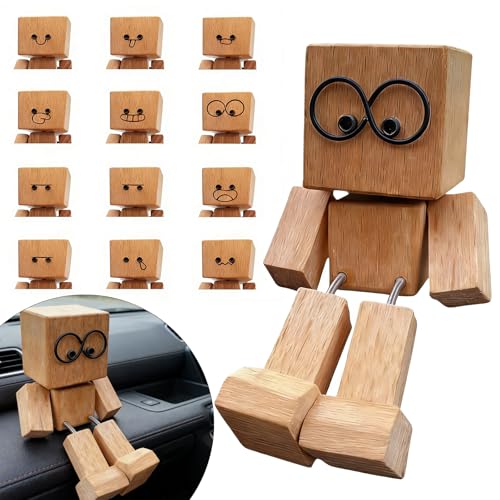 Ugwfit-vah Shaking feet Wooden DollShaking Wooden manIt Features 12 Different Expressions and can be Used in Various situations. Moreover it can Also be Given as a Gift to Friends.