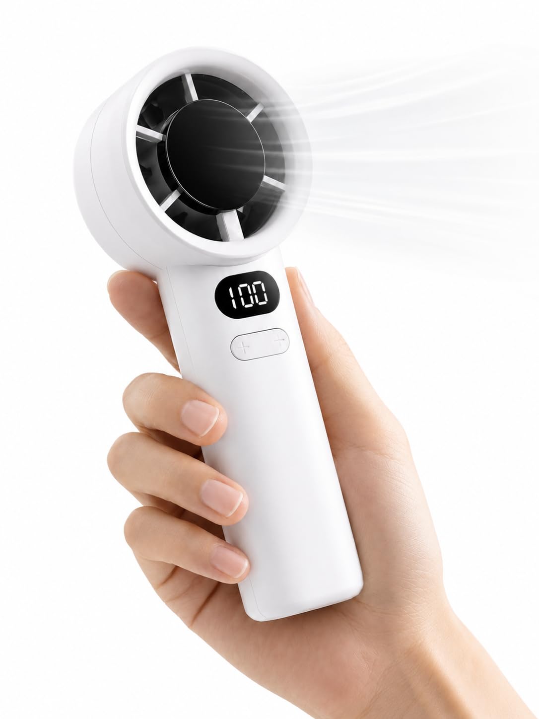 Portable Handheld Fan, 120-Speed Turbo Cooling Fan for Travel, 1 Pack