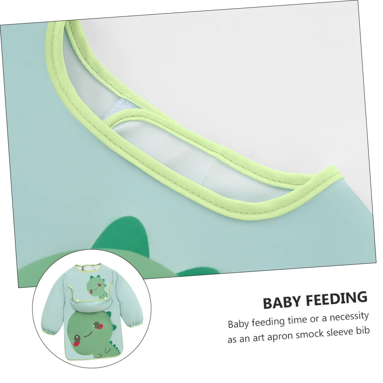 VICASKY Babero Delantal Para Comer Impermeable Delantal De Comiendo Ropa De Para Comer Infantil Arte De Manga Larga De Dibujos Animados