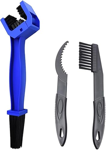 Limpiador de cadena de motocicletas y herramienta de limpieza de engranajes, cepillo de limpieza de mantenimiento de bicicletas para kit de cadena y