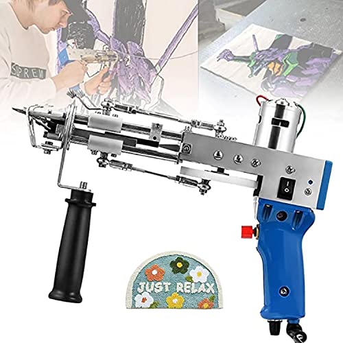Pistolet à touffeter pour tapis 2 en 1 avec modes coupé et boucle