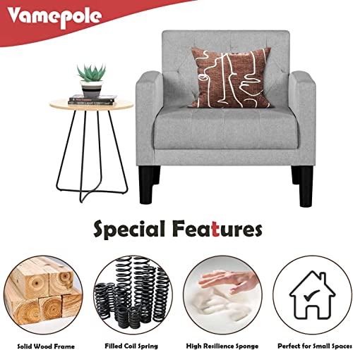 Vamepole 8203-CH-LG-2 Modern Accent Chairs Set Of 2, Comfy Living Room Chair thumb #5