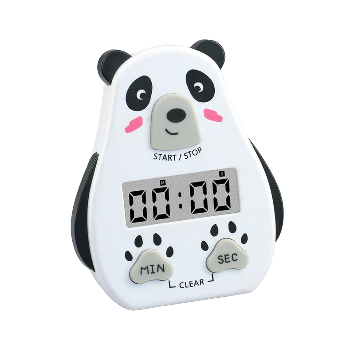 Digital Visual Timer Magnetic Clock Stopwatch Count-Up & Count Down Large LCD Screen Display Big Digits, Loud Alarm for Cooking, Shower, Bathroom, Kids, Teacher (White, Timer-C)