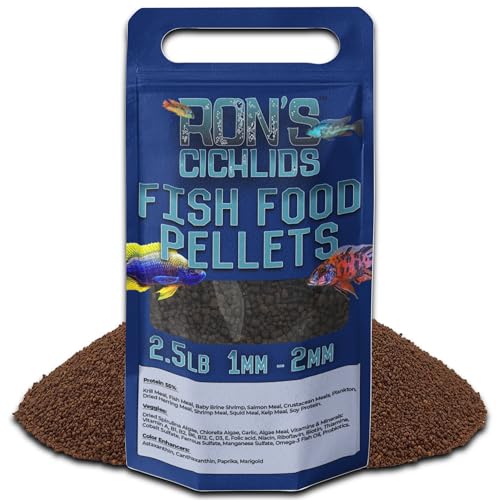 RON'S CICHLIDS African Cichlid Fish Food, Premium Tropical Fish Food