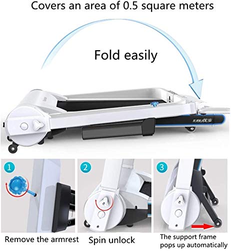 Treadmills Folding Treadmill Electric Motorized Running Machine 1.75HP Power LED Display for Indoor Exercise - Afbeelding 8