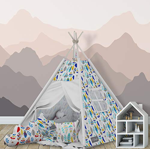 Elfique Tipi - Tienda de campaña (doble capa, manta acolchada y tres almohadas) , color/modelo surtido