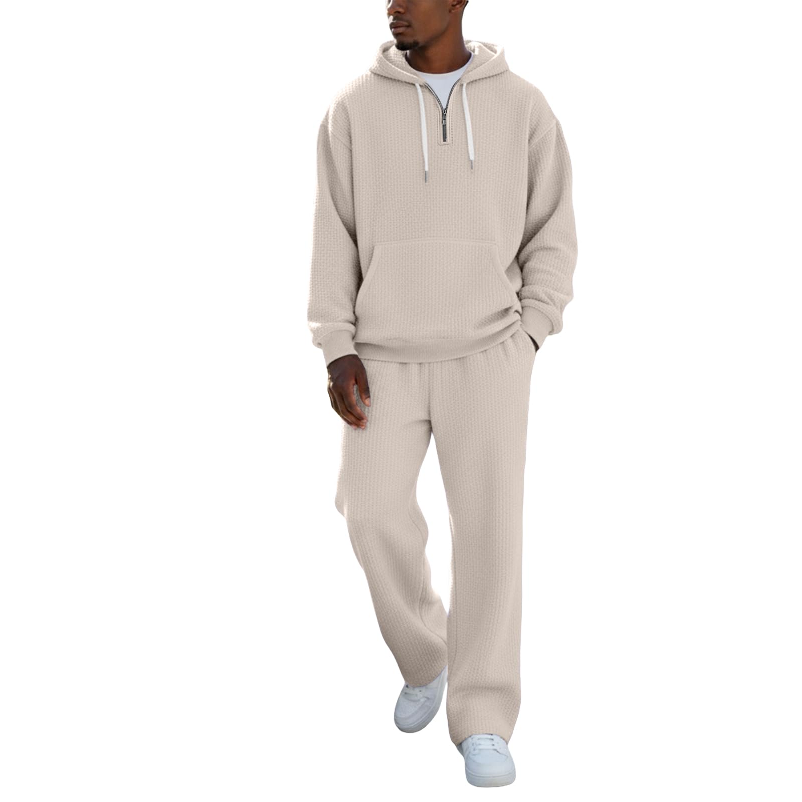 Conjunto de chándal para hombre, casual, 2 piezas, sudadera con