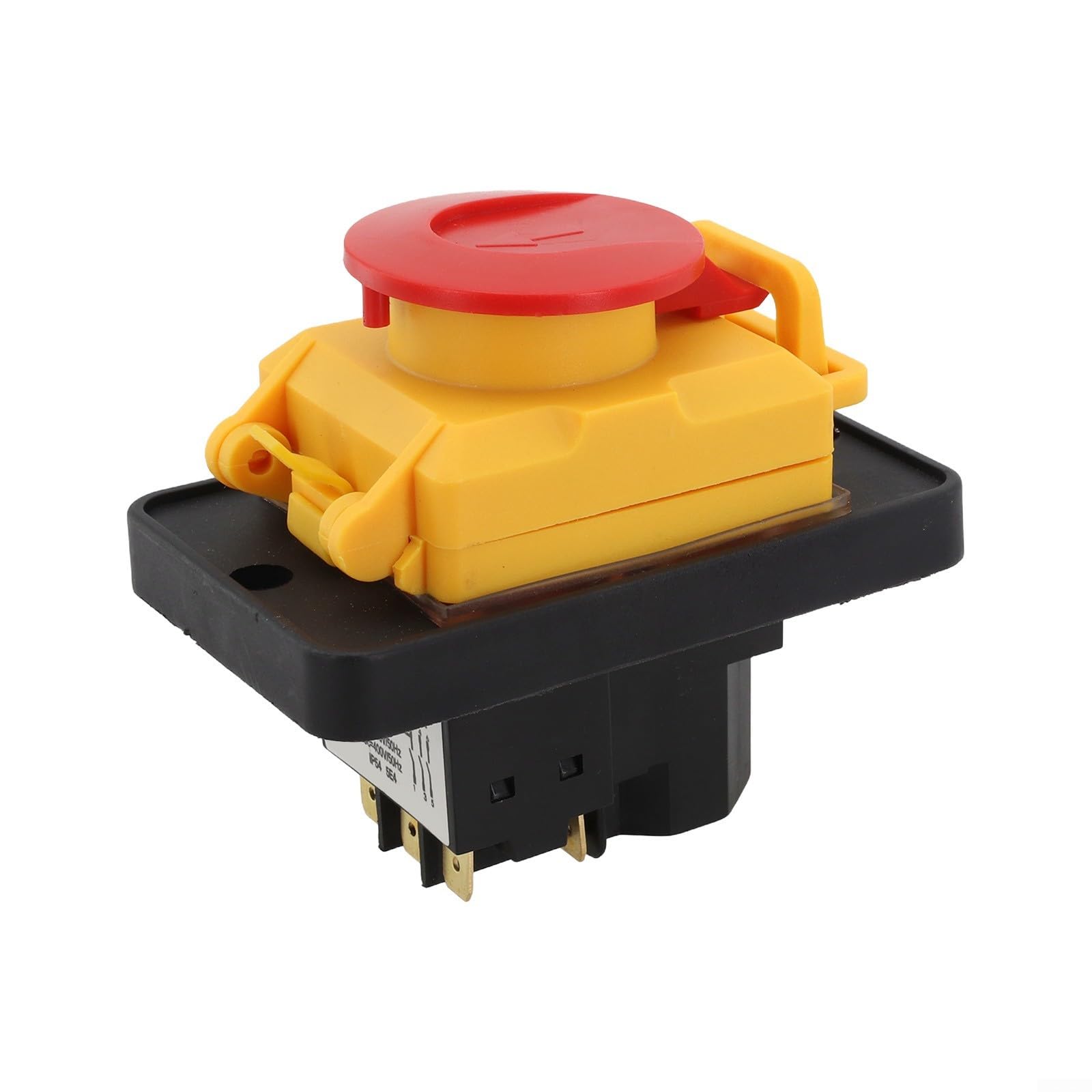 Zilimontt Per KJD18 interruttore a pulsante elettromagnetico a 7 poli, prestazione affidabile con una funzione impermeabile che lo rende adatto per ambienti umidi, pulsante a pressione impermeabile