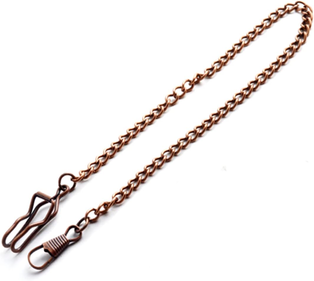8pcs Metal Pocket Watch Chains Stylish Accessory for Men for Jeans and Pockets Gold Silver Red Bronze Blue Bronze