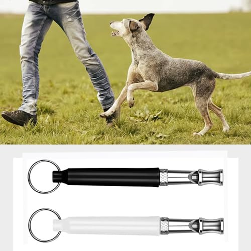 2 Stück Hundepfeife RüTter Rückruf,Erziehungshilfen für Hunde,Anti-Bell-Hundepfeife,Dog Whistle,Hundepfeifen Trainingspfeife,Haustiere Hochfrequenz Bellen,Training Pfeifen,for Hundetraining (Weiß)