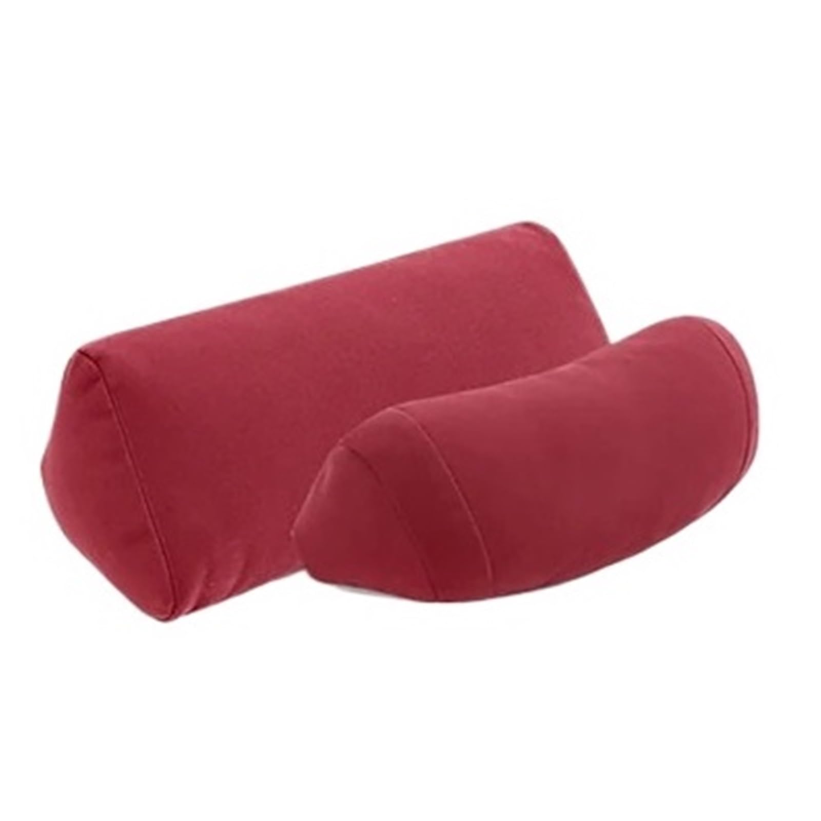 KVSWBRE Car Seat Pillow 2 Pcs Car Neck Headrest Pillow Rest Head And Lumbar Support Memory Breathable Travel Guard(Red)