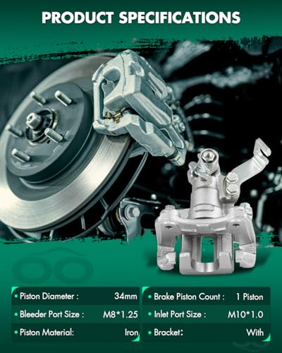 Image of SCITOO Rear Left Disc Brake Caliper With Bracket 19B3496