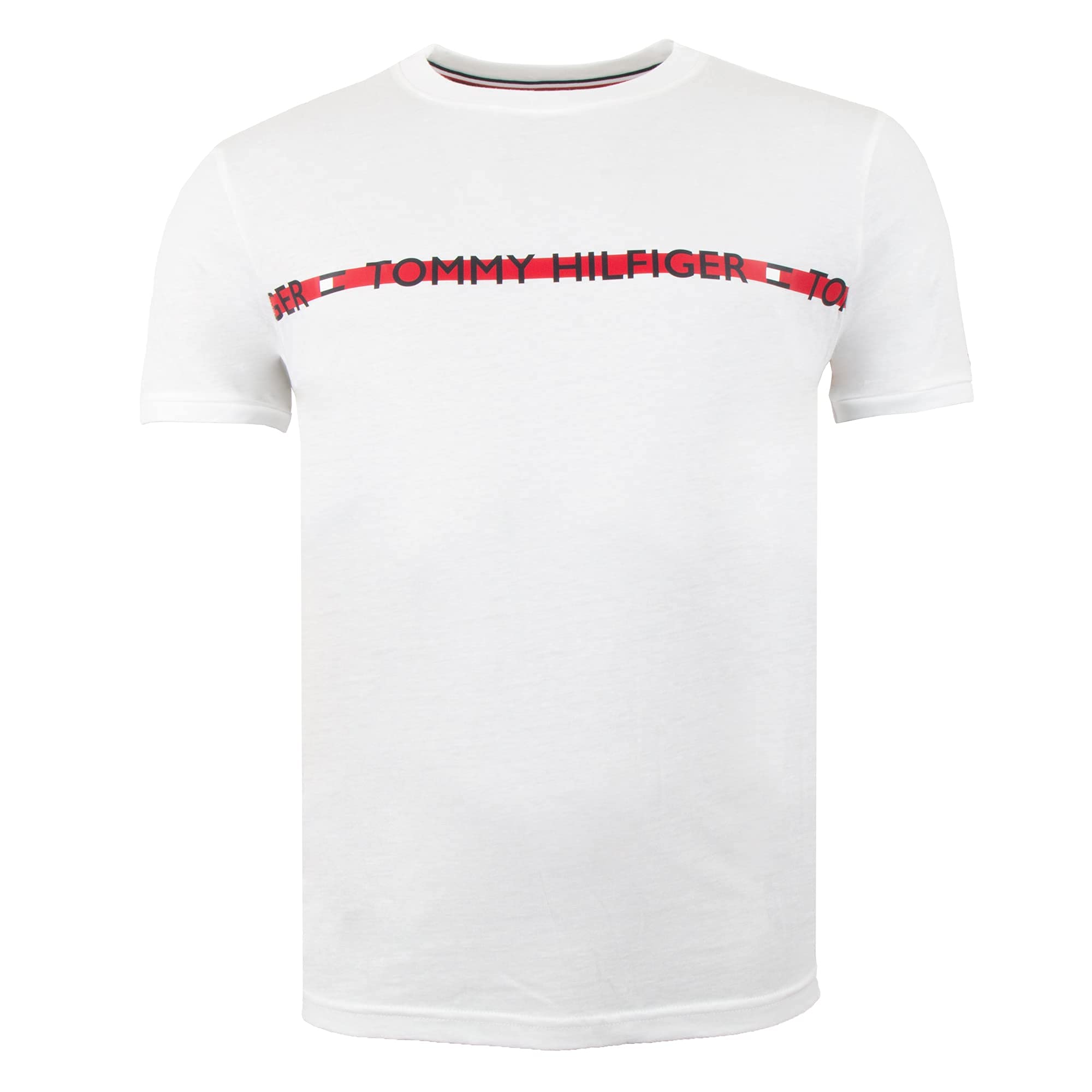 Tommy Hilfiger Women's Cn Ss Tee Logo Um0um01915 S/S T-Shirts, White (White), L