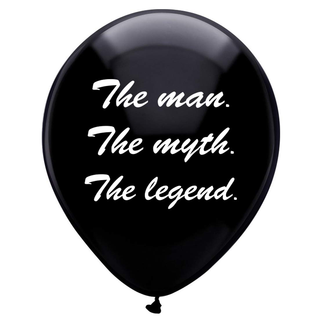 MAGJUCHE Black The Man The Myth The Legend Balloons, 16pcs Funny Birthday Party Decorations for him