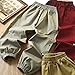 Cargo Pants Middle Large Boys Children's Fashion Elastic Waist Casual Outdoors Windproof Trousers Pockets for Kids X-348 Red