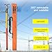 High Voltage Insulated Rescue, Lightweight Anti-Electrocution Rescue Pole for, Electrical Safety Tool Insulated Rescue Hook, for Fire Electrician(3m/118.1in)