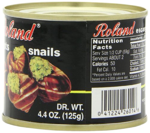 Roland Escargot Snails, Giant, 7.75 Ounce (Pack of 12)