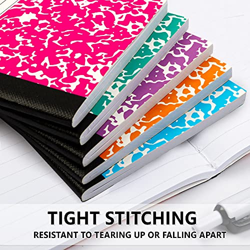 Mini Composition Notebook, Cute 30 Pack 5 Pastel Colors Narrow Ruled Mini Composition Books Bulk By Feela, Small Pocket Marble Journal Notebooks For Kids Students College, Pocket Size 4.5 X 3.25 In #TOP4