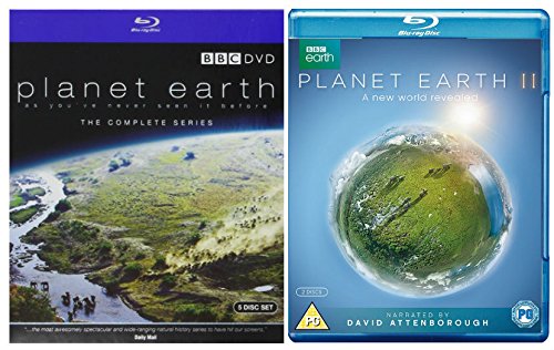 BBC Planet Earth 1-2 Collection:David Attenborough's complete Planet Earth Series I From Pole to Pole/Mountains/Fresh Water/ Caves/Deserts/Series II Islands/Mountains/Jungles/Deserts/Cities