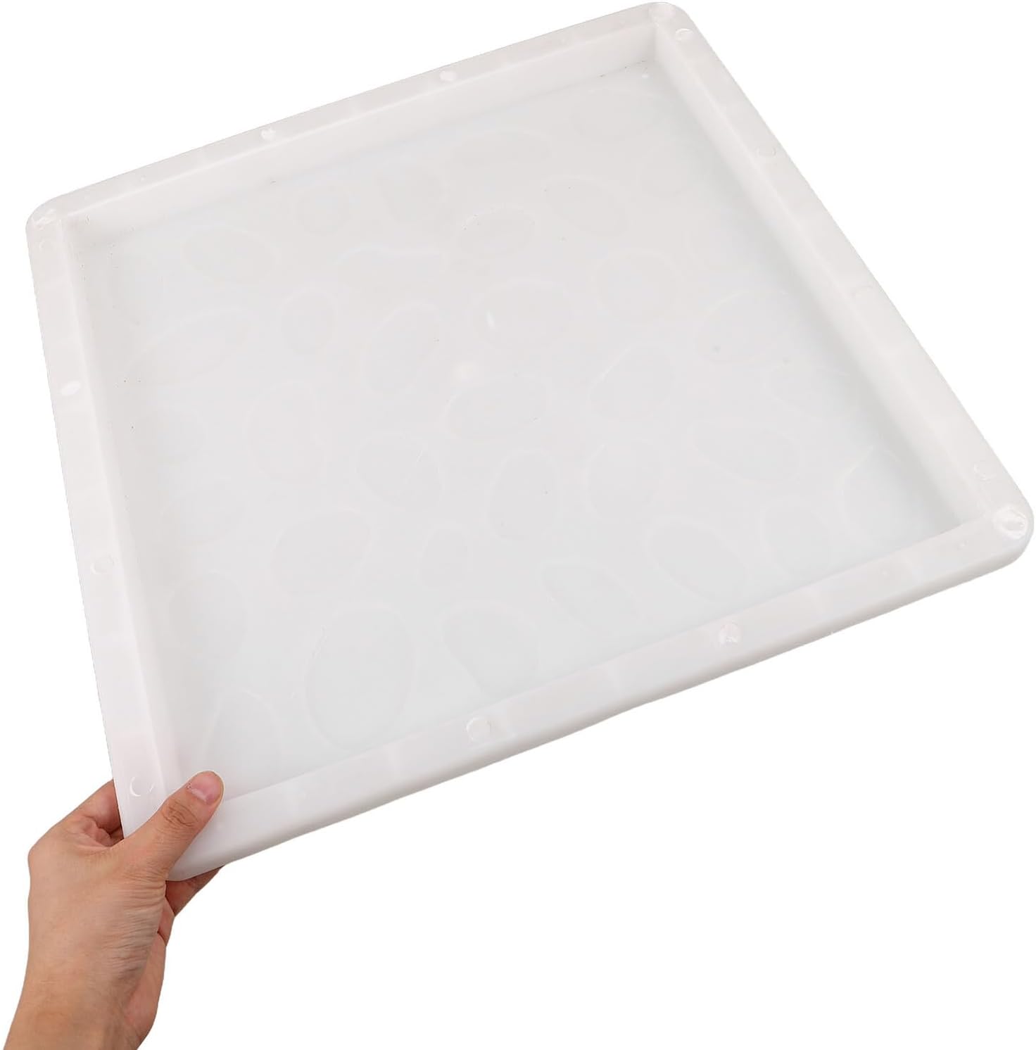 SUPVOX Concrete Stepping Stone Mold for Garden Path, Reusable Plastic Paving Stone Mold, Patio Lawn Outdoor Walkway Maker, Non-stick Sturdy Concrete Paver Form