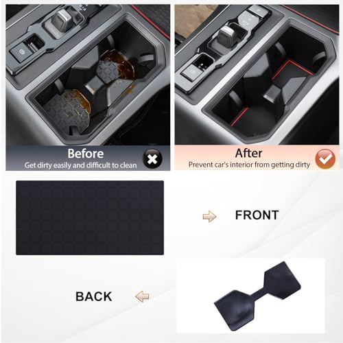 Accesorios para Toyota RAV4 2026 Portavasos Antideslizante Rojo miniatura 3
