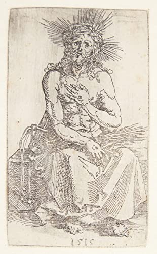 Cuadro en lienzo de Varón de dolores de Durero, una obra clásica de 60x90cm