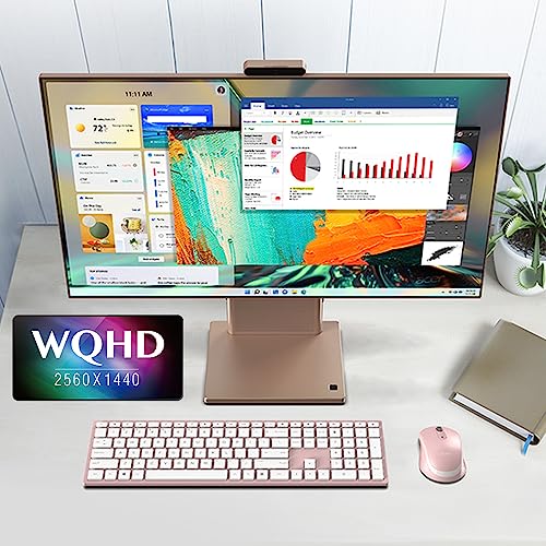 Image of Acer Aspire S27-1755-UP11 AIO Desktop | 27 inch WQHD 2560 x 1440 IPS Display | 12th Gen Intel Core i5-1240P | 16GB DDR4 | 1TB PCIe 4.0 NVMe SSD | Intel Wi-Fi 6E | Windows 11 Home