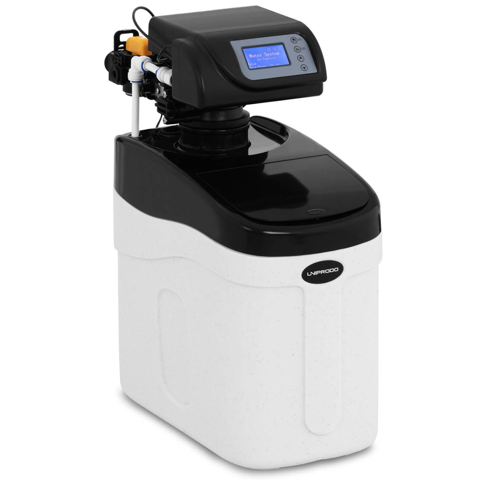 Adoucisseur D'Eau Eau Système Anti Calcaire Au Sel Ionique UNI_WATERSOFTENER_500 (1 à 4 Personnes, 1,7-3,1 m³/h, 1,5-5,0 bars, 5 l Résine, 10 kg Sel)
