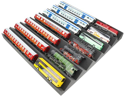 Feldherr 500 x 500 x 55 mm Customizable Zig-Zag Pattern Foam Tray for Model Railways H0 Gauge / 00 Gauge, Amount:1 PCS.