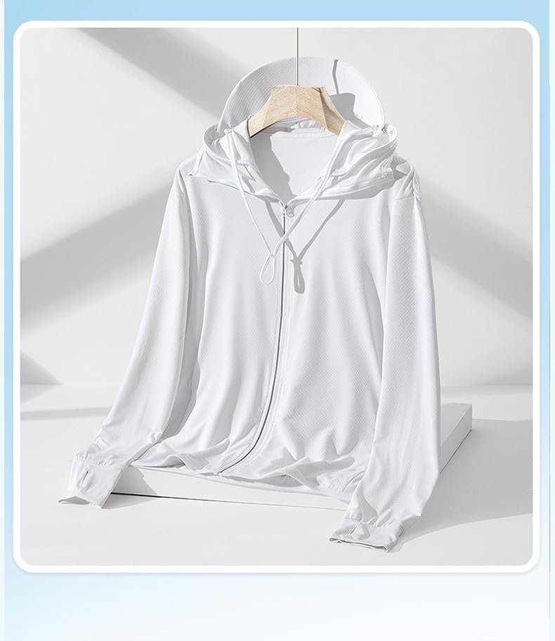 Men's Sun Shirts UPF 50+ Light Jacket UV Sun Protection Zip Up Hoodie Breathable Long Sleeve SPF Fishing Hiking Shirt2