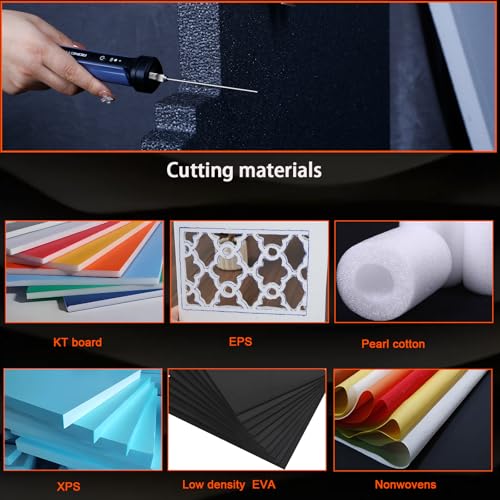 3 in 1 Foam Cutter Tool Kit, Up to 662 Degrees Fahrenheit Blue Foam Cutter Electric Foam Cutting Tool,Heated Foam Carving Knife Kit