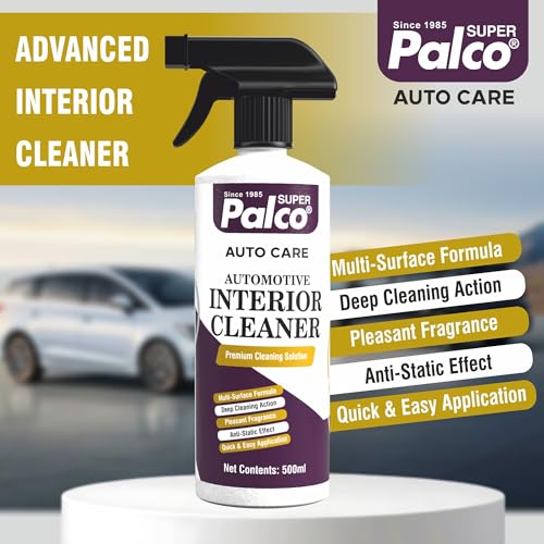 Image of PALCO Combo Auto Care 2 Products | Car Interior Cleaner Spray (500ml) with Rat Repellent Spray 150ml | Deep Cleaning, Eco-Friendly Rat Protection | Car Dashboard and Seat Cleaner Care Accessories