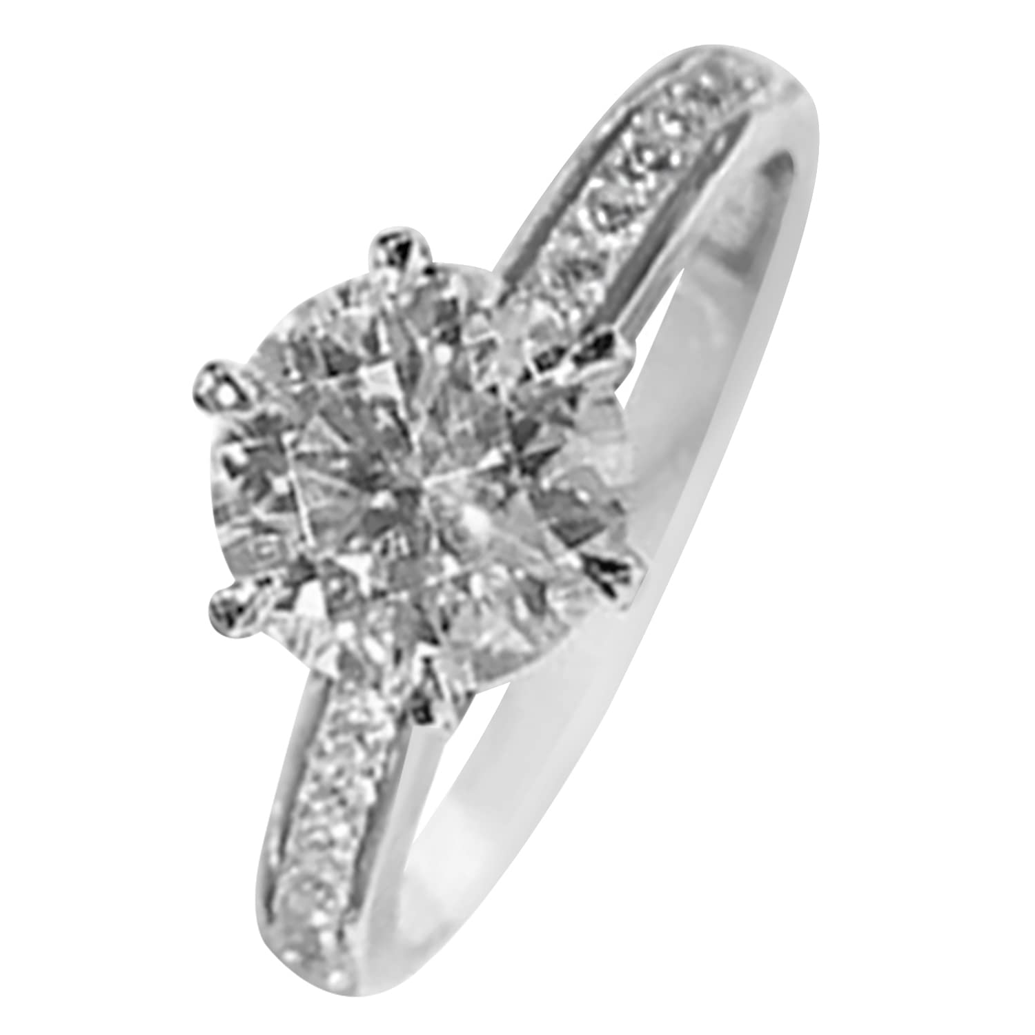 Peora American Diamond Studded Silver Plated Finger Ring Fashion Wear Stylish Jewellery Gift for Girls & Women (PX8R84) - Valentines Gift for Her (B0BVF4784T) Amazon Price History, Amazon Price Tracker