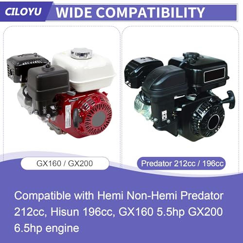 CILOYU 212 Stage 1 Kit Mini Bike Exhaust Side Pipe Compatible with Predator 212cc 224 196cc Engine Coleman CT200U CT200-EX BT200X Baja Warrior MB200 Axis M200 Mini Bike Go Kart Parts 62mm Air Filter by CILOYU - Image 3