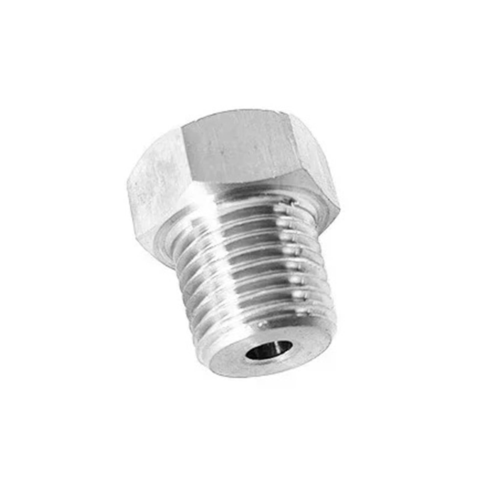 Adaptador M5 a 1/8 BSPT de acero inoxidable 304 con buje reductor hexagonal
