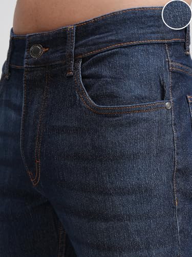 Image of Highlander Mens Tapered Fit Denim Jeans for Man| Regular Length|Mid-Rise|Stretchable Fabric for Comfort fit| Jeans for Man | Men Jeans