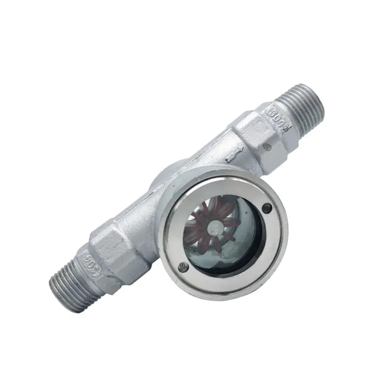KSZHZYMGX 1/2 "3/4" 1 "1-1/4" 1-1/2 "2" BSPT 304 external thread window sight glass flow indicator with impeller(3/4")