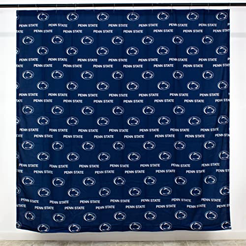 Image of College Covers Everything Comfy Penn State Nittany Lions Bright and Colorful Shower Curtain Cover 70 inch x 72 inch