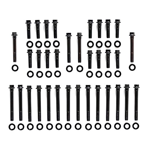 ARP 134-3604 High Performance Series Black Oxide 12-Point Cylinder Head Bolt Kit for Small Block Chevy with 23 Degree Pro Action Head